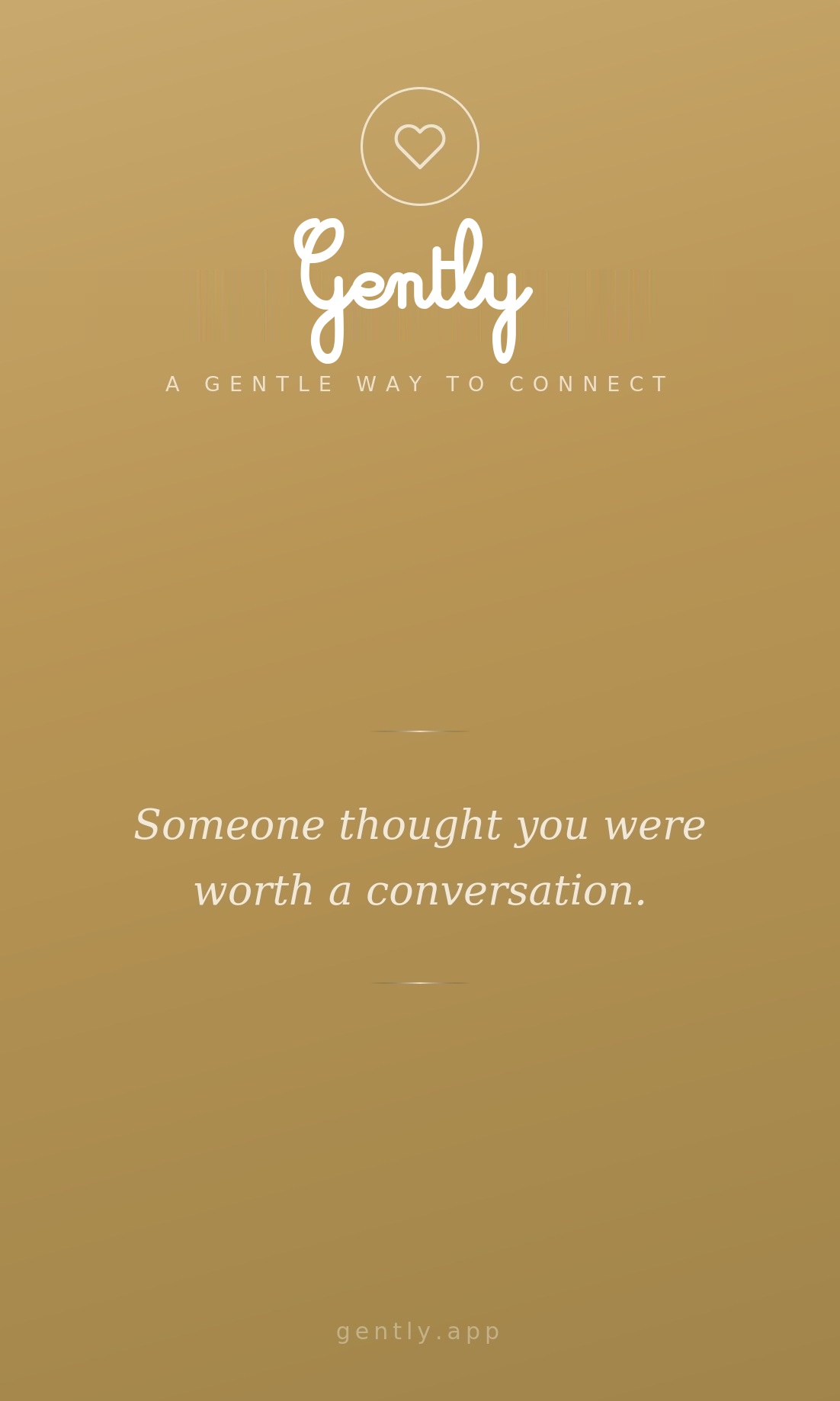 Gently Gold card
